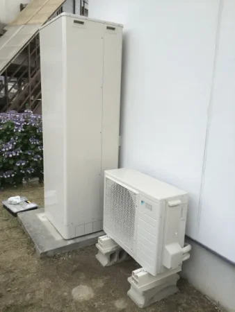 福岡市早良区脇山U様邸 電気温水器から井戸水接続エコキュートに交換丨エコテックス