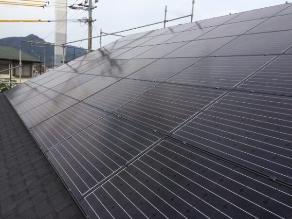 福岡市早良区田村U様邸 東芝太陽光発電9.60KW 48枚