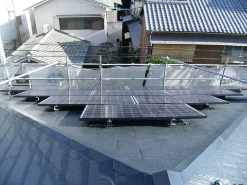 福岡市東区馬出O様邸 パナソニック 太陽光発電 5.52KW 24枚丨福岡市早良区にあるリフォーム会社 株式会社エコテックス