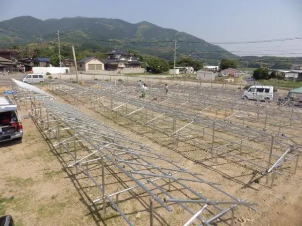 宗像市H様 野立て 太陽光発電 48.00KW 240枚丨福岡市早良区にあるリフォーム会社 株式会社エコテックス